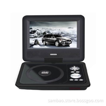 Portable DVD Player, 7-inch with USB/SD Slots, TV/FM Radio/Games Function/RMVBNew